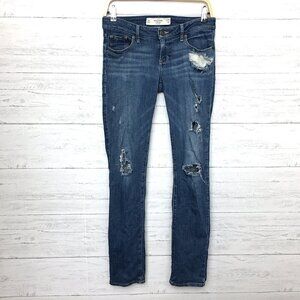 Abercrombie & Fitch Women's Jeans Skinny Low Rise Distressed size 4 length 32"
